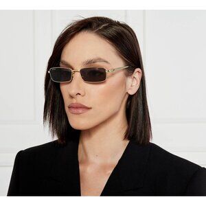 NEW GUCCI SUNGLASSES GG1600S 001 GOLD/GRAY WOMEN EYEWEAR GUCCI